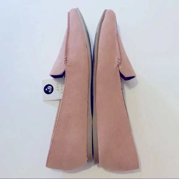 NWT A New Day Micah Pink Suede Pointed Loafers - Picture 6 of 7